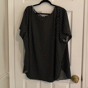 AVA&VIV B&W dot blouse OWO
